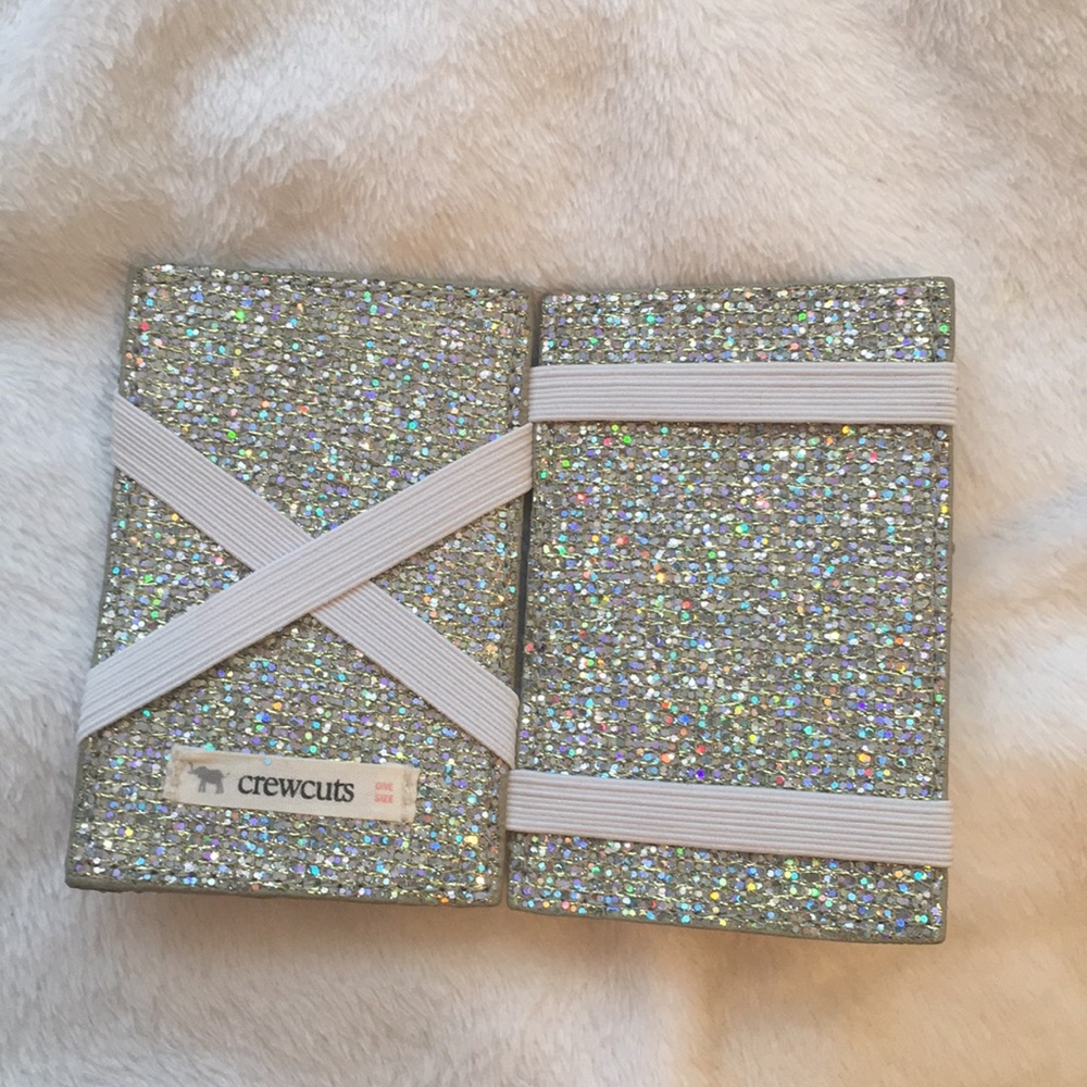 j crew glitter card holder